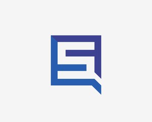Letter S icon alphabet symbol. Letter S and q logo icon design vector sign. 