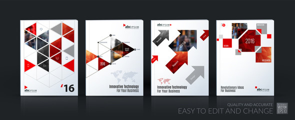 Business vector template mega set. Brochure layout, cover modern