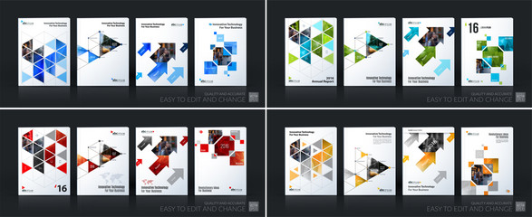 Business vector template mega set. Brochure layout, cover modern