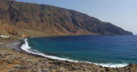 Fototapeta na wymiar Roque de Bonanza beach on El Hierro, Canary island, Spain