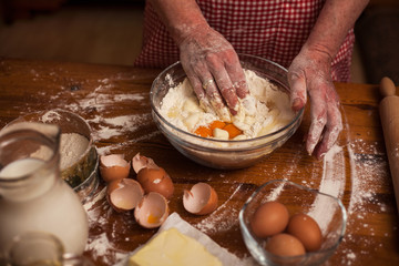 senior woman in home kitchen
