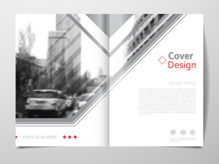 Cover design template for annual report. Abstract modern vector illustration. Cover presentation on a4. Abstract presentation templates.