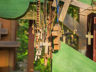 Holly crosses in Grabarka