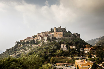 Picturesque mountain village Eze in South France