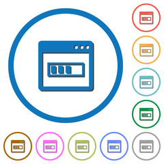 Application installing icons with shadows and outlines