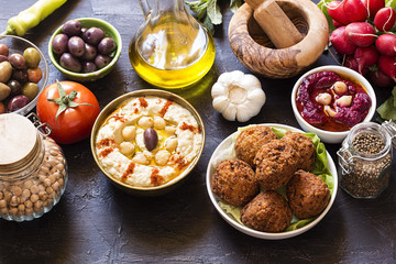 Hummus and falafel