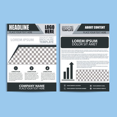 Brochure Design, Flyer Template, Size A4, Vector, Illustration