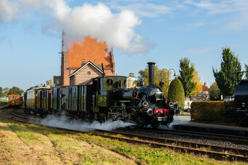Authentic steam train