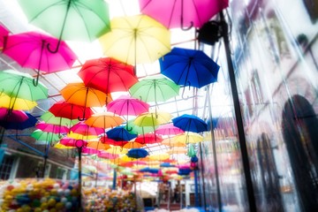 Fototapeta na wymiar umbrellas