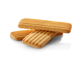 Baby cookies on white background
