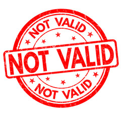 Not valid sign or stamp