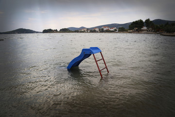 Fototapeta premium Water slide, chute