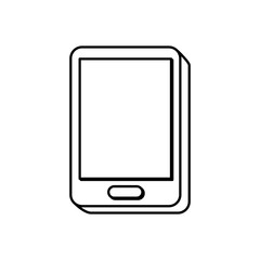 Mobile smartphone technology icon vector illustration graphic design