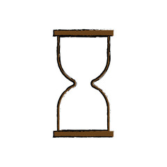 Hourglass antique clock icon vector illustration graphic design