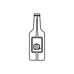 Beer and brewery concept icon vector illustration graphic design