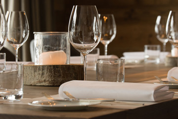 Elegant decorated table