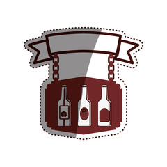 Beer and brewery concept icon vector illustration graphic design