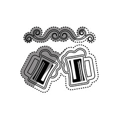 Beer and brewery concept icon vector illustration graphic design