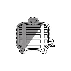 Beer and brewery concept icon vector illustration graphic design