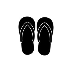 Flip flops sandals icon vector illustration graphic design