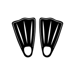 Diving fins isolated icon vector illustration graphic design
