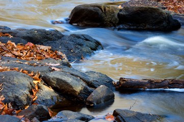 Waterfalls and Streams in the Fall at Hacklebarney Park