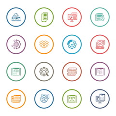 Set of Business and Marketing Flat icons