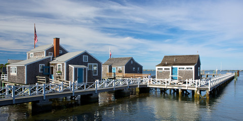 Fototapeta na wymiar Nantucket shacks