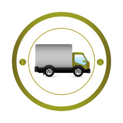 Delivery truck vehicle icon vector illustration graphic design