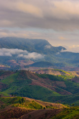 Beautiful mountain  Nan province in Thailand.