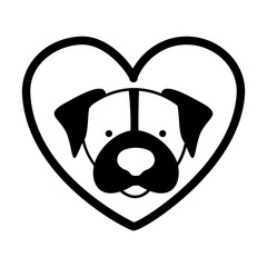 Cute dog pet icon vector illustration graphic design