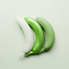 Greenery banana on green - 135518471