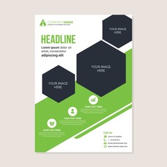 Corporate business annual report brochure flyer design. Leaflet cover presentation. Flier with Abstract geometric background. Modern publication poster magazine, layout template A4 flyer