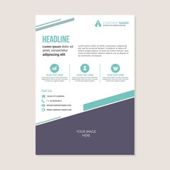 Corporate business annual report brochure flyer design. Leaflet cover presentation. Flier with Abstract geometric background. Modern publication poster magazine, layout template A4 flyer