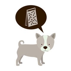 Cute dog pet icon vector illustration graphic design