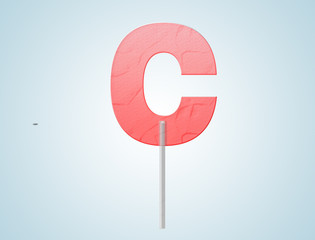 letter lollipop banner background