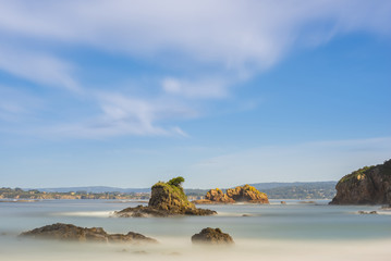 Playa de San Pedro en Veigue (Bergondo, La Coruña - España).