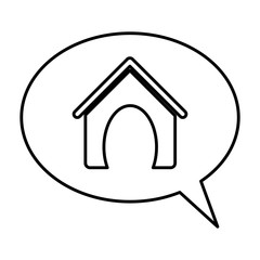 dog house pet accesory icon vector illustration graphic design