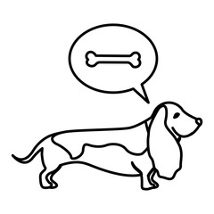 Cute dog pet icon vector illustration graphic design