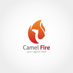 Camel Logo Design Vector.