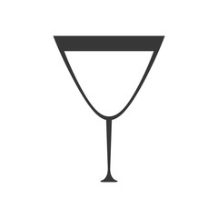 pictogram glass cup drink beverage vector illustration eps 10
