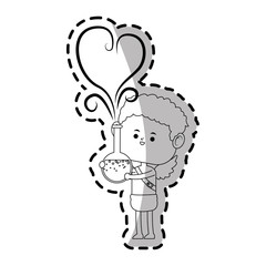 baby cupid icon over white background. vector illustration
