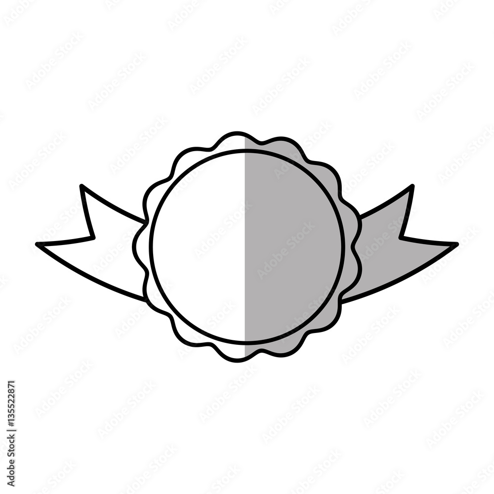 Poster rosette branding empty element shadow vector illustration eps 10