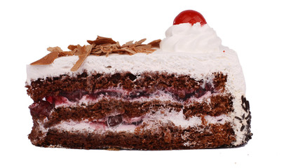white cream cake slice