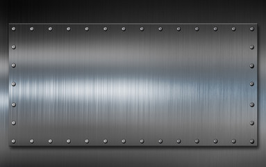 dark steel metal plate background