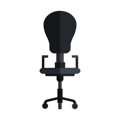 desk chair icon over white background. colorful design. vector illustration