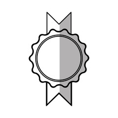 rosette winner decoration shadow vector illustration eps 10