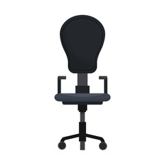 desk chair icon over white background. colorful design. vector illustration
