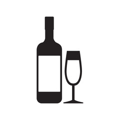 bottle glass cup drink beverage pictogram vector illustration eps 10