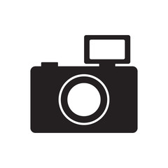 photographic camera picture flash pictogram vector illustration eps 10